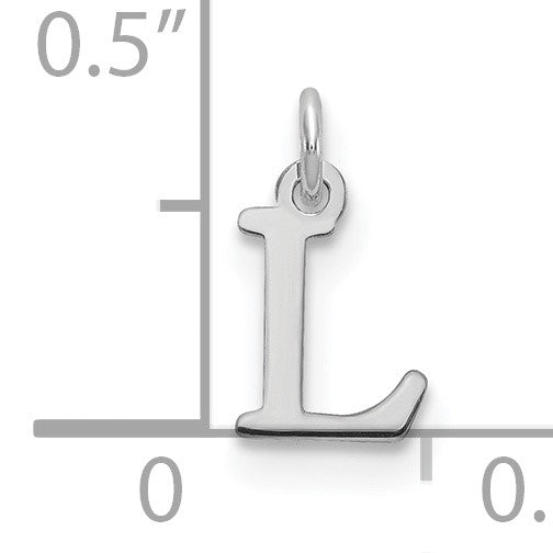 14kw Cutout Letter L Initial Pendant