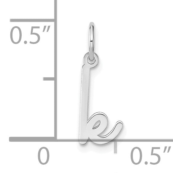 14KW Lower case Letter K Initial Charm