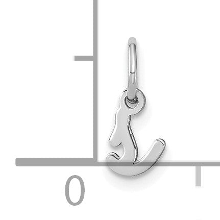 14KW Lower case Letter S Initial Charm