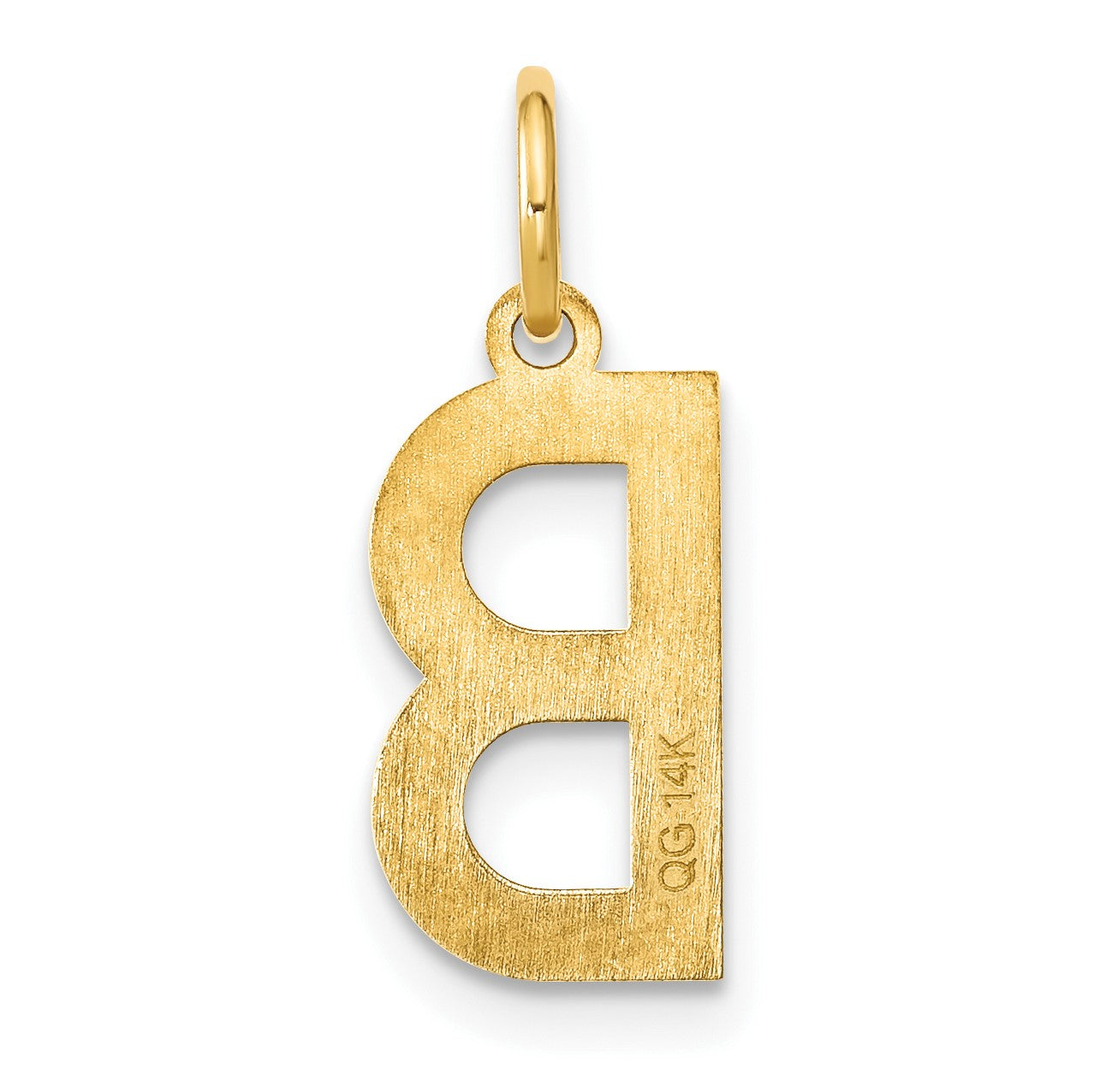 14ky Letter B Initial Pendant
