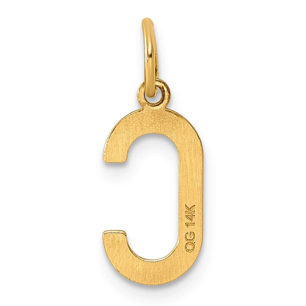14ky Letter C Initial Pendant