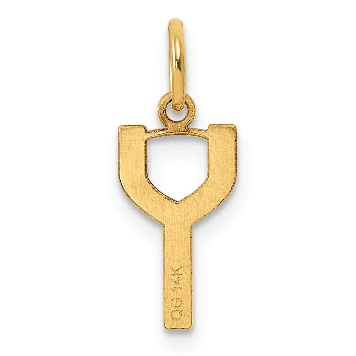 14ky Letter Y Initial Pendant