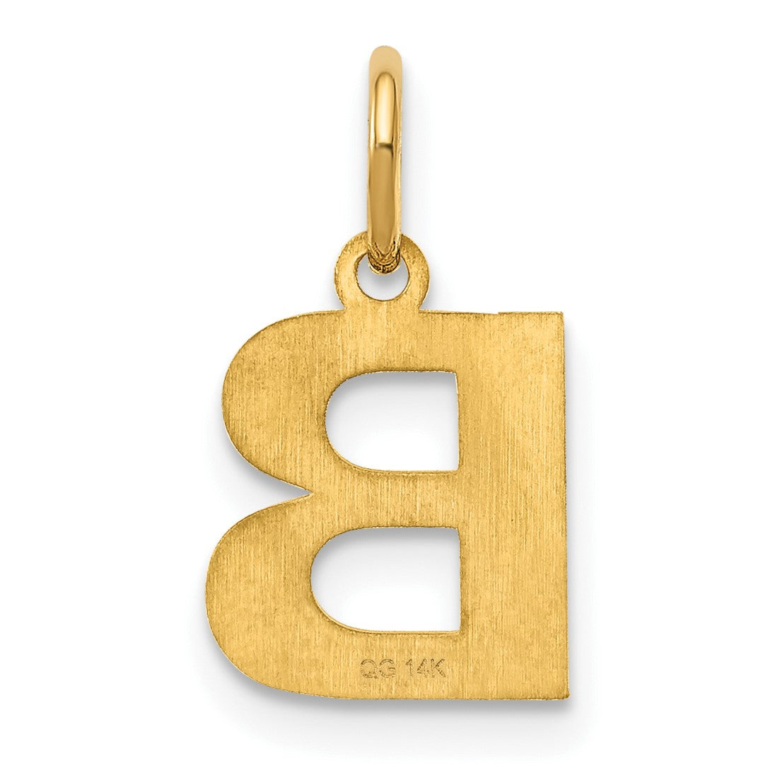 14ky Letter B Initial Pendant