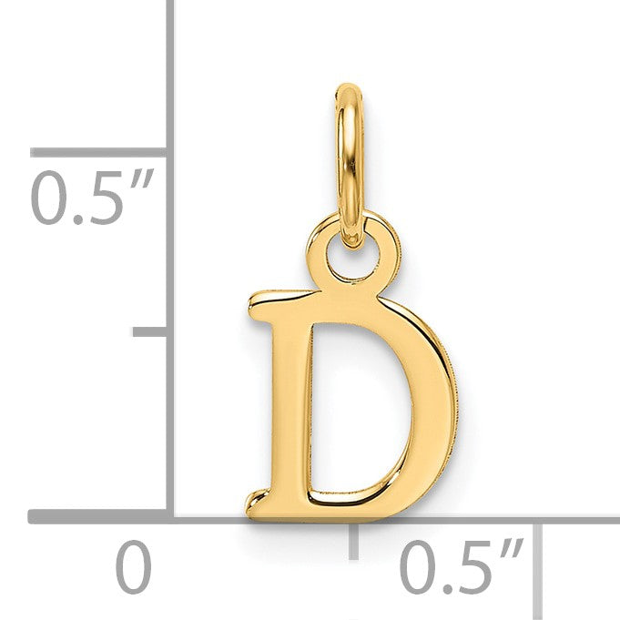 14ky Cutout Letter D Initial Pendant
