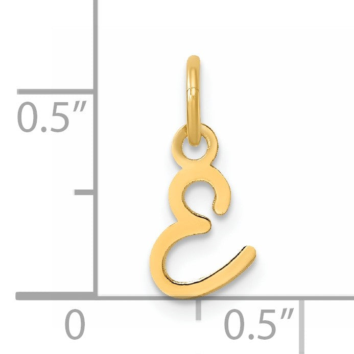 14K Uppercase Letter E Initial Charm
