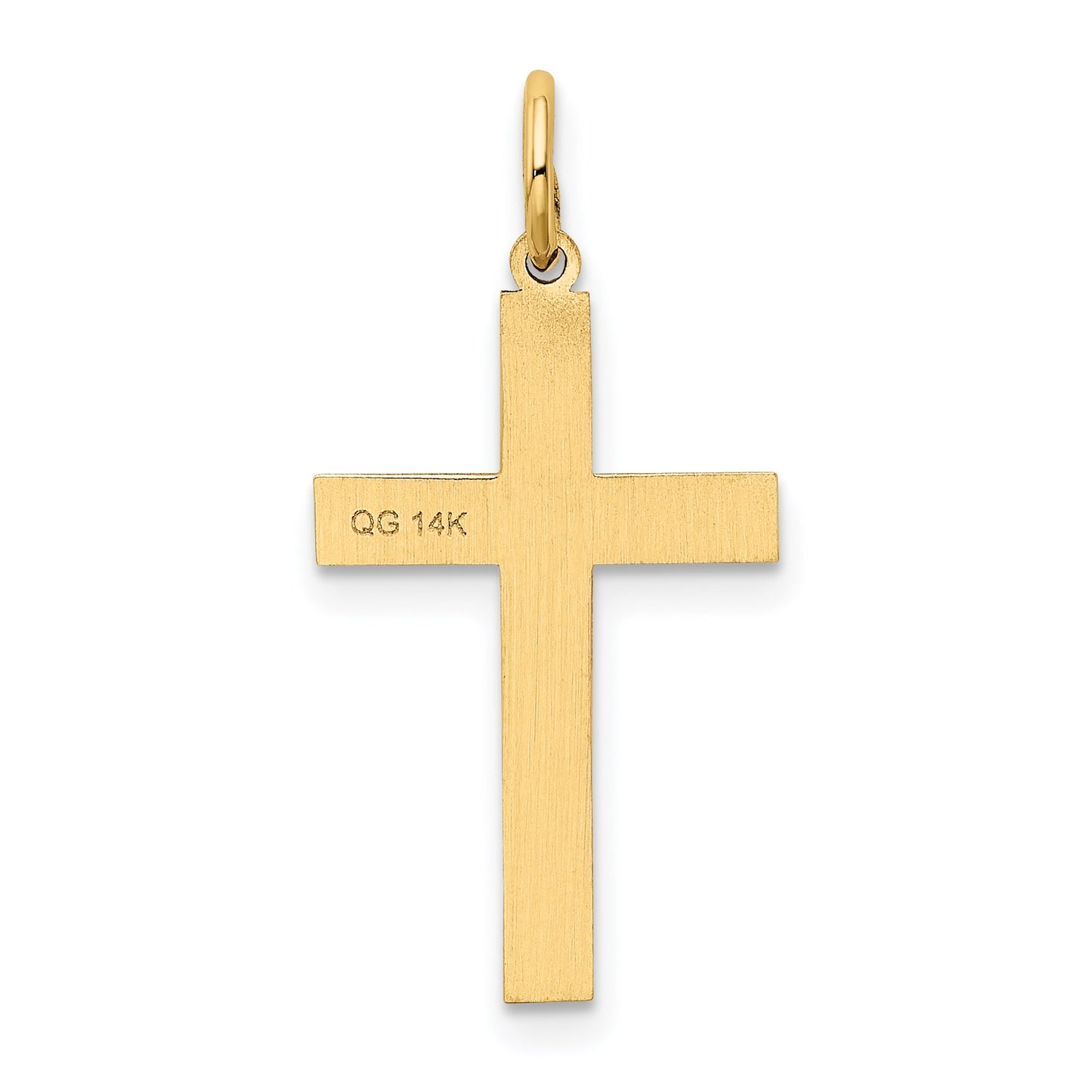 14K Laser Designed Ichthus Cross Charm