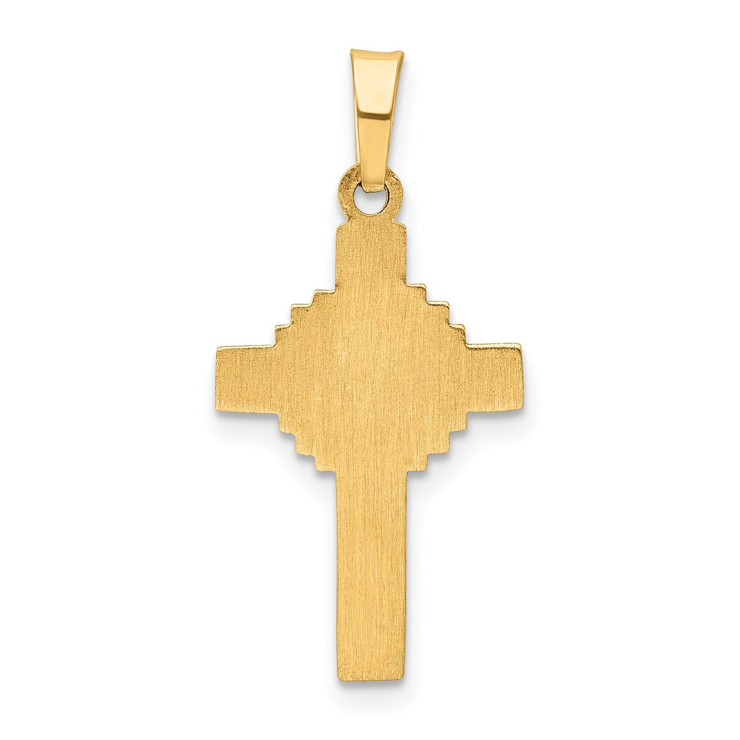 14k Polished Celtic Iona Cross Pendant
