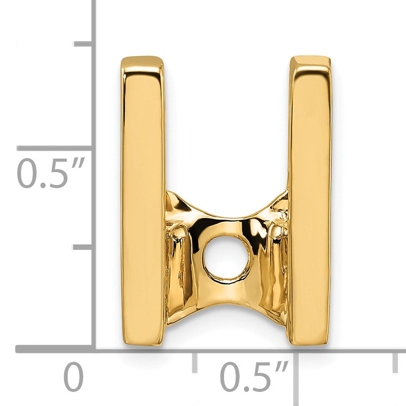 14k Holds 7.5mm Stone Slide Mounting Fits up to 6mm Regular/8mm Fancy or Reversible Omega