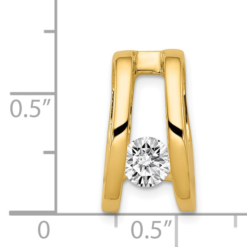 14k Holds 5.25mm Stone Slide Mounting Fits up to 6mm Regular/8mm Fancy or Reversible Omega
