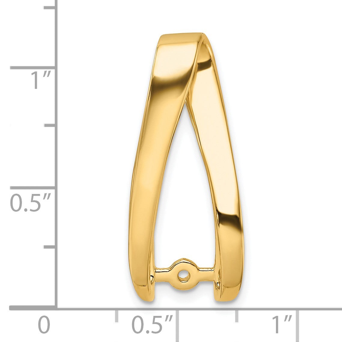 14k Peg-Set Diamond Slide Mounting Fits up to 6mm Regular/8mm Fancy or Reversible Omega