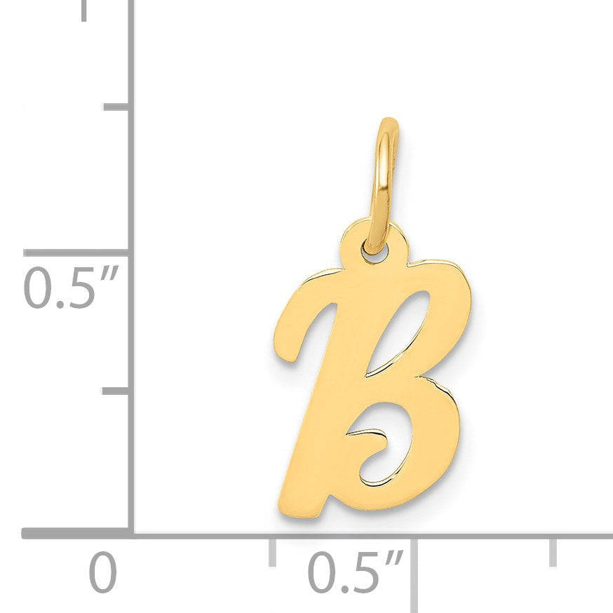 14k Small Script Letter B Initial Charm
