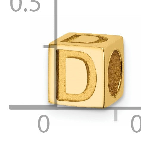 14ky Alphabet Bead Letter D