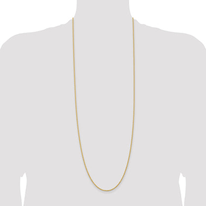 14K 36 inch 2mm Regular Rope with Lobster Clasp Chain