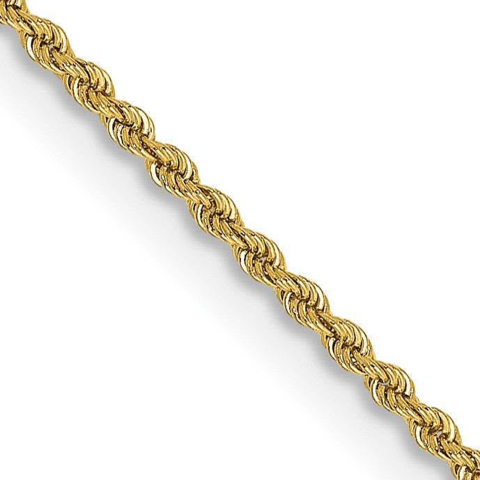 14K 30 inch 2mm Regular Rope with Lobster Clasp Chain