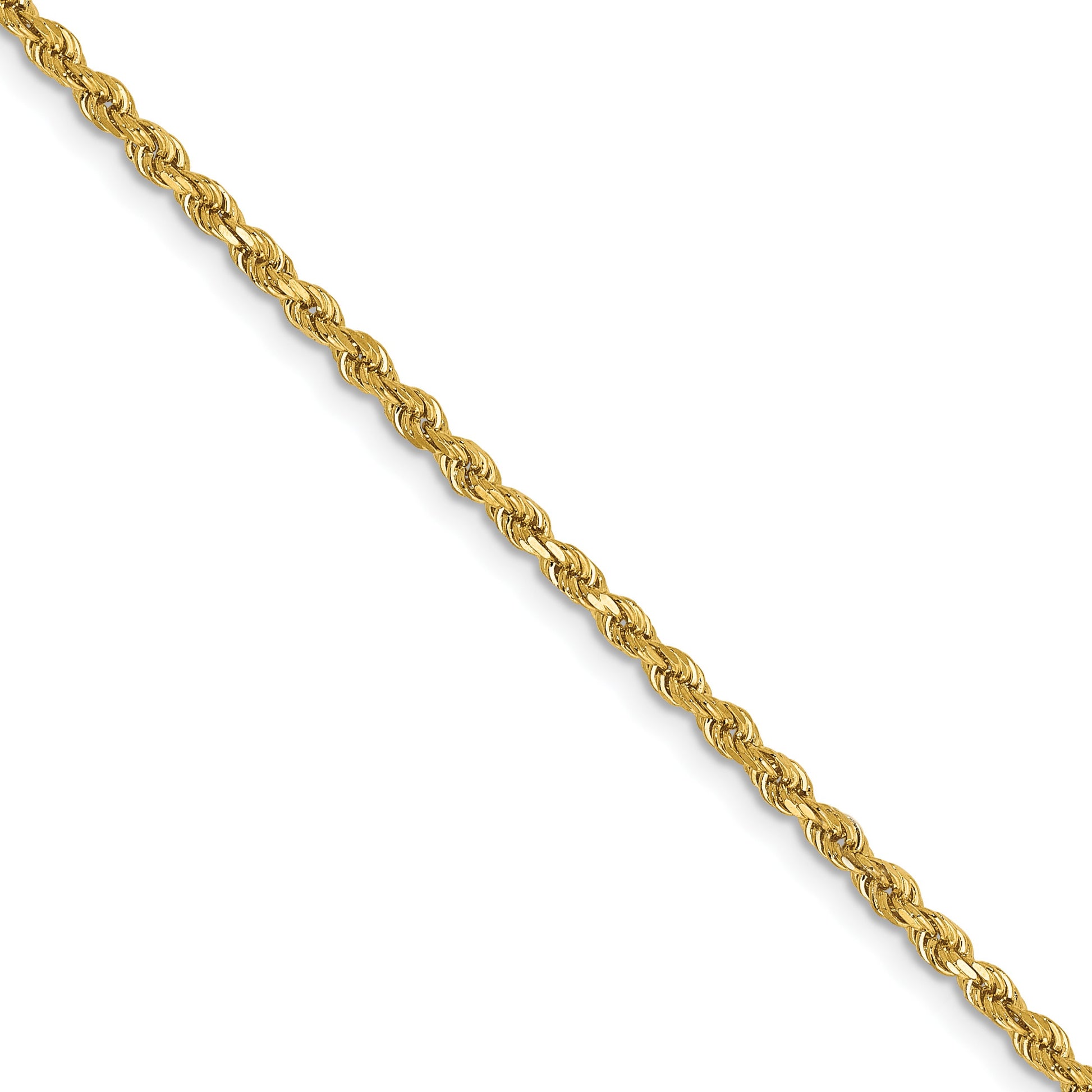 14k 2mm D/C Rope Chain (100 inch Spool)