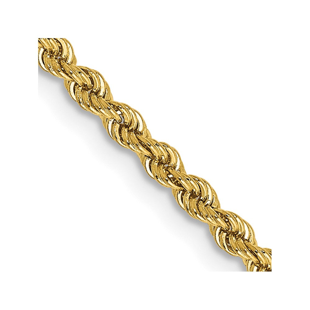 14K 20 inch 2.25mm Regular Rope with Lobster Clasp Chain