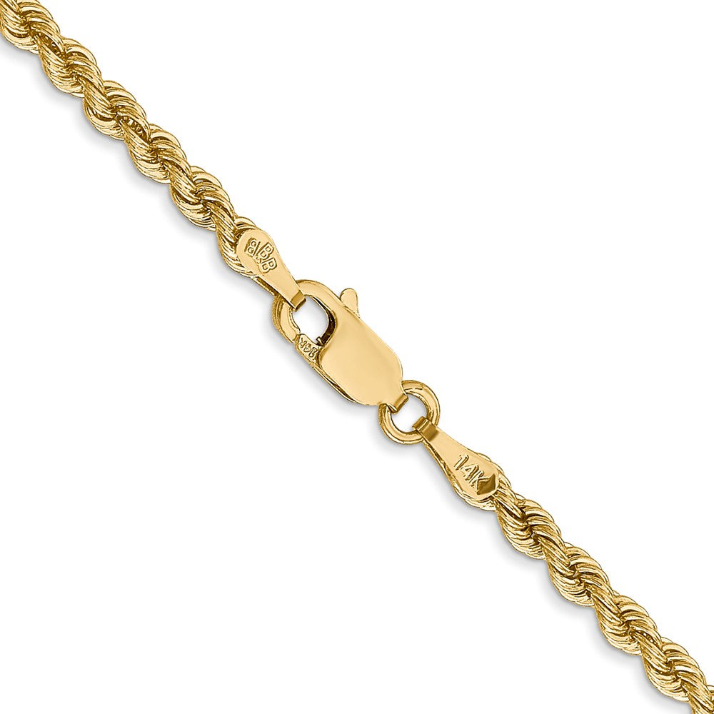 14K 18 inch 2.75mm Regular Rope with Lobster Clasp Chain