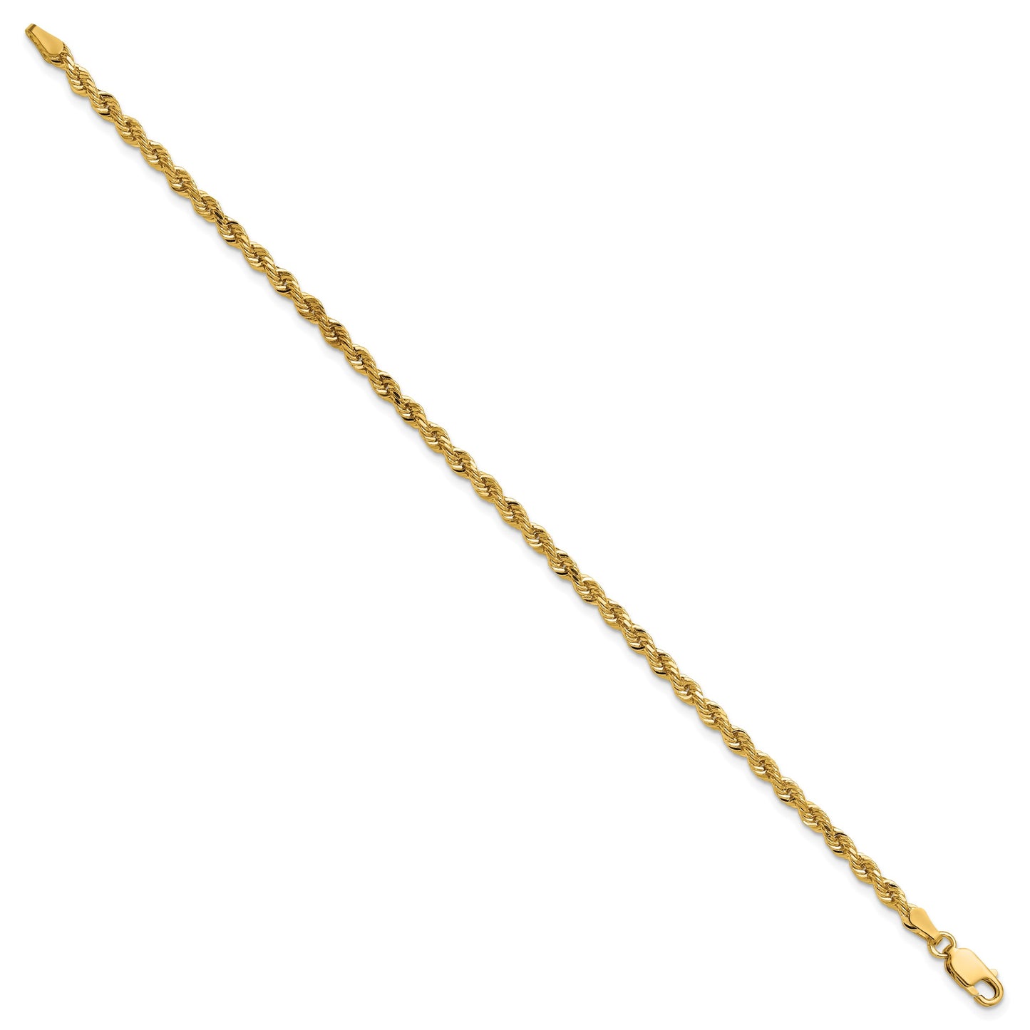 14k 3.0mm Diamond-cut Rope Chain