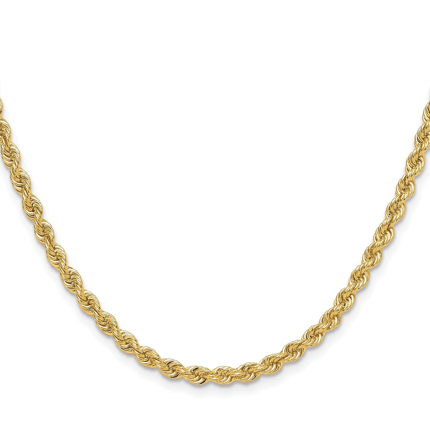 14k 3.8mm Solid Rope Chain