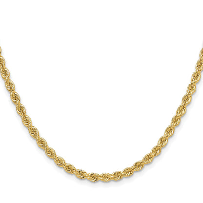 14k 3.8mm Solid Rope Chain