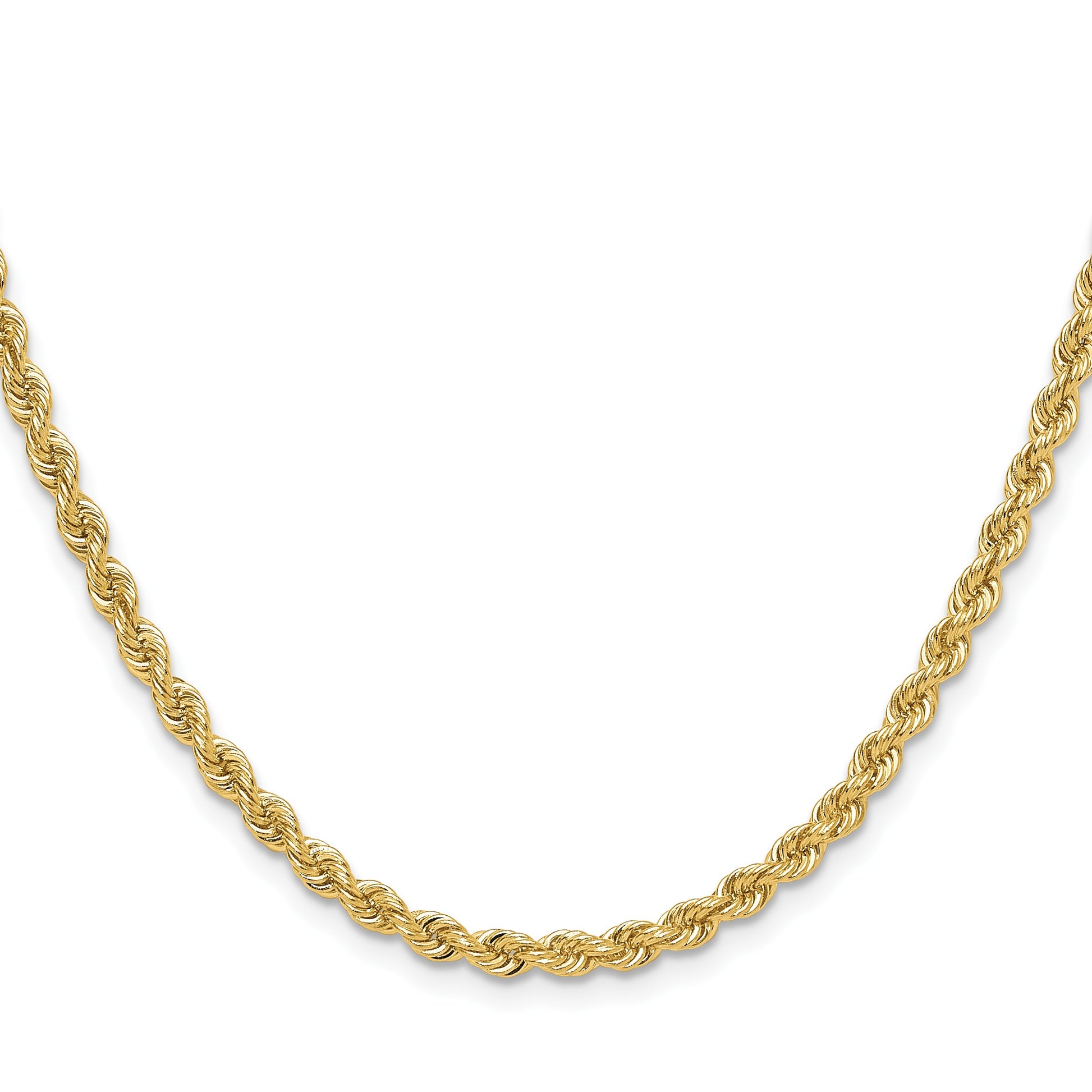 14k 3.8mm Solid Rope Chain
