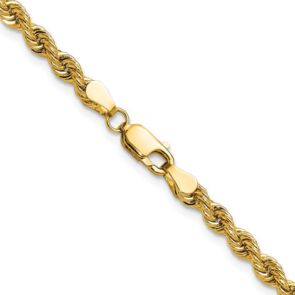 14k 3.8mm Solid Rope Chain