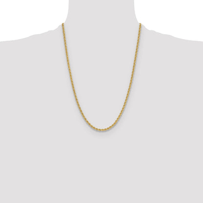 14k 3.8mm Solid Rope Chain