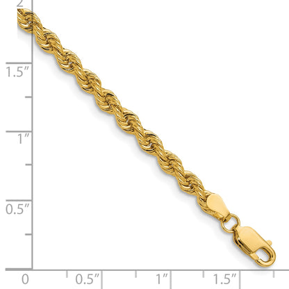 14k 3.8mm Solid Rope Chain