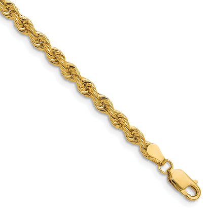 14k 3.8mm Solid Rope Chain
