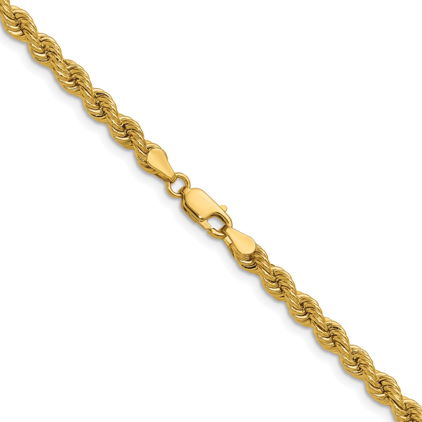 14k 4.2mm Solid Rope Chain