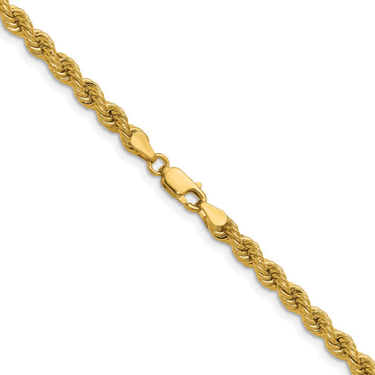 14k 4.2mm Solid Rope Chain