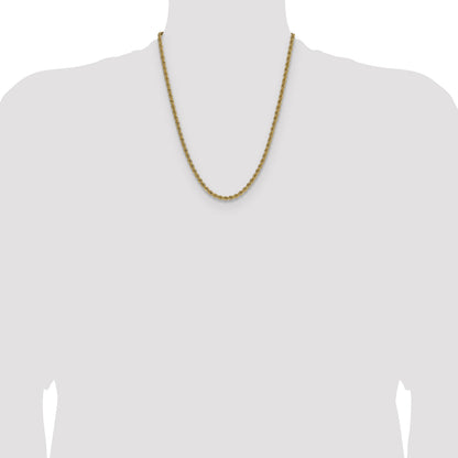 14k 4.2mm Solid Rope Chain