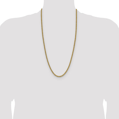 14k 4.2mm Solid Rope Chain