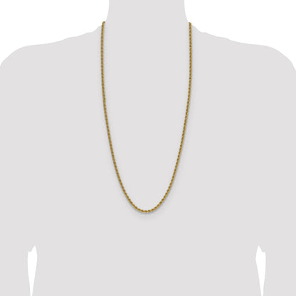 14k 4.2mm Solid Rope Chain