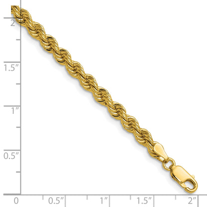 14k 4.2mm Solid Rope Chain