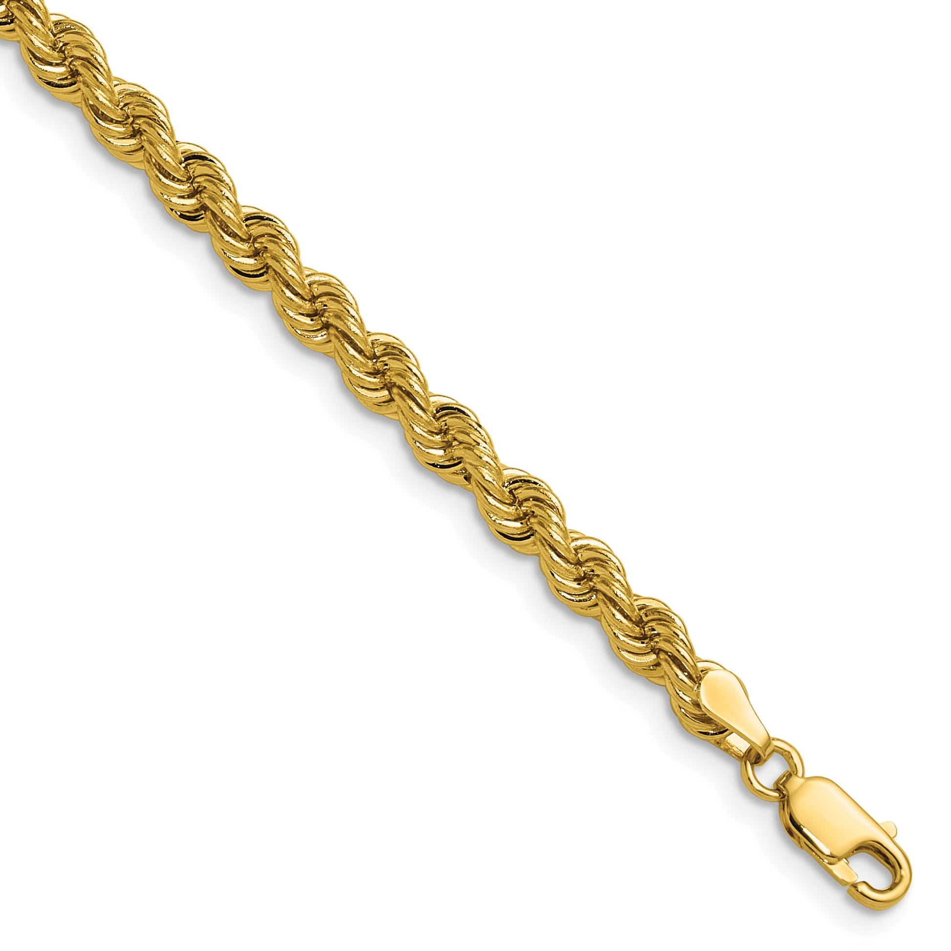 14k 4.2mm Solid Rope Chain