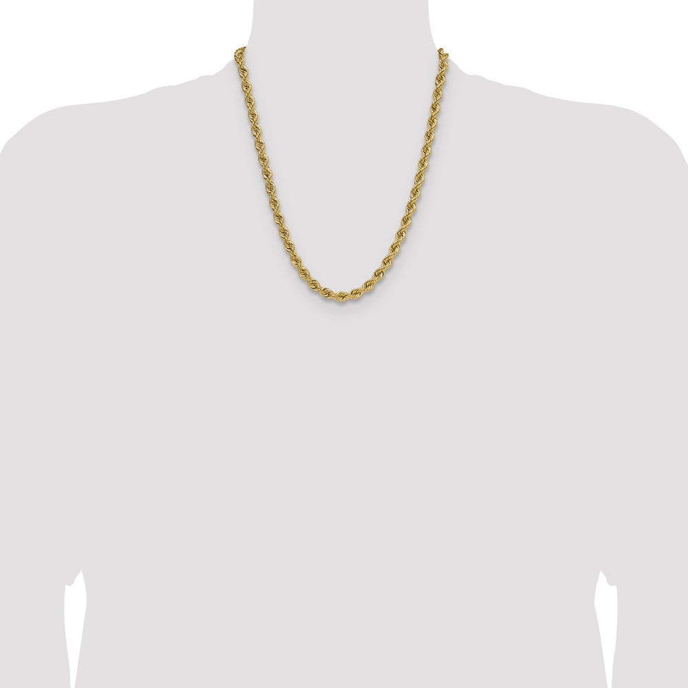 14k 6.7mm Regular Rope Chain