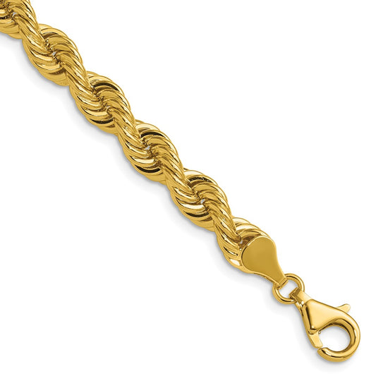 14k 6.7mm Regular Rope Chain