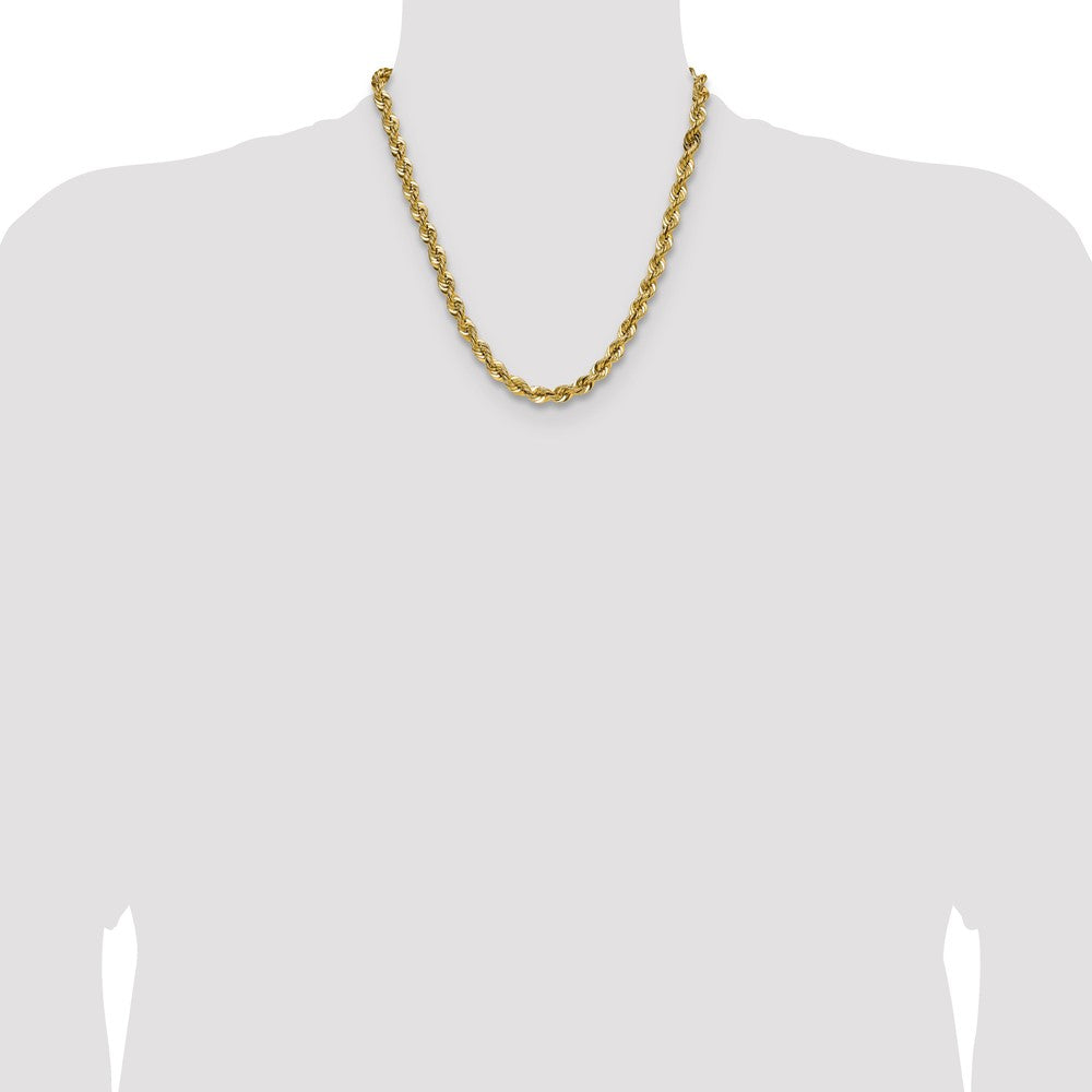 14k 7.5mm Regular Rope Chain