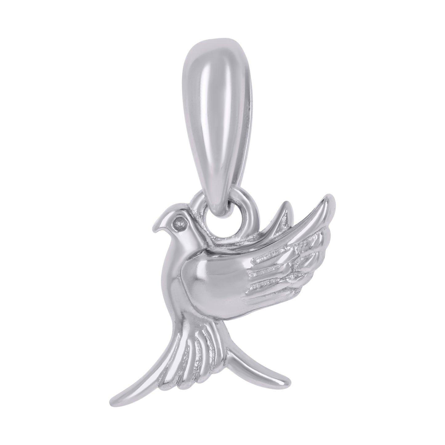 925 Sterling Silver Pigeon Bird Wildlife Charm Pendant