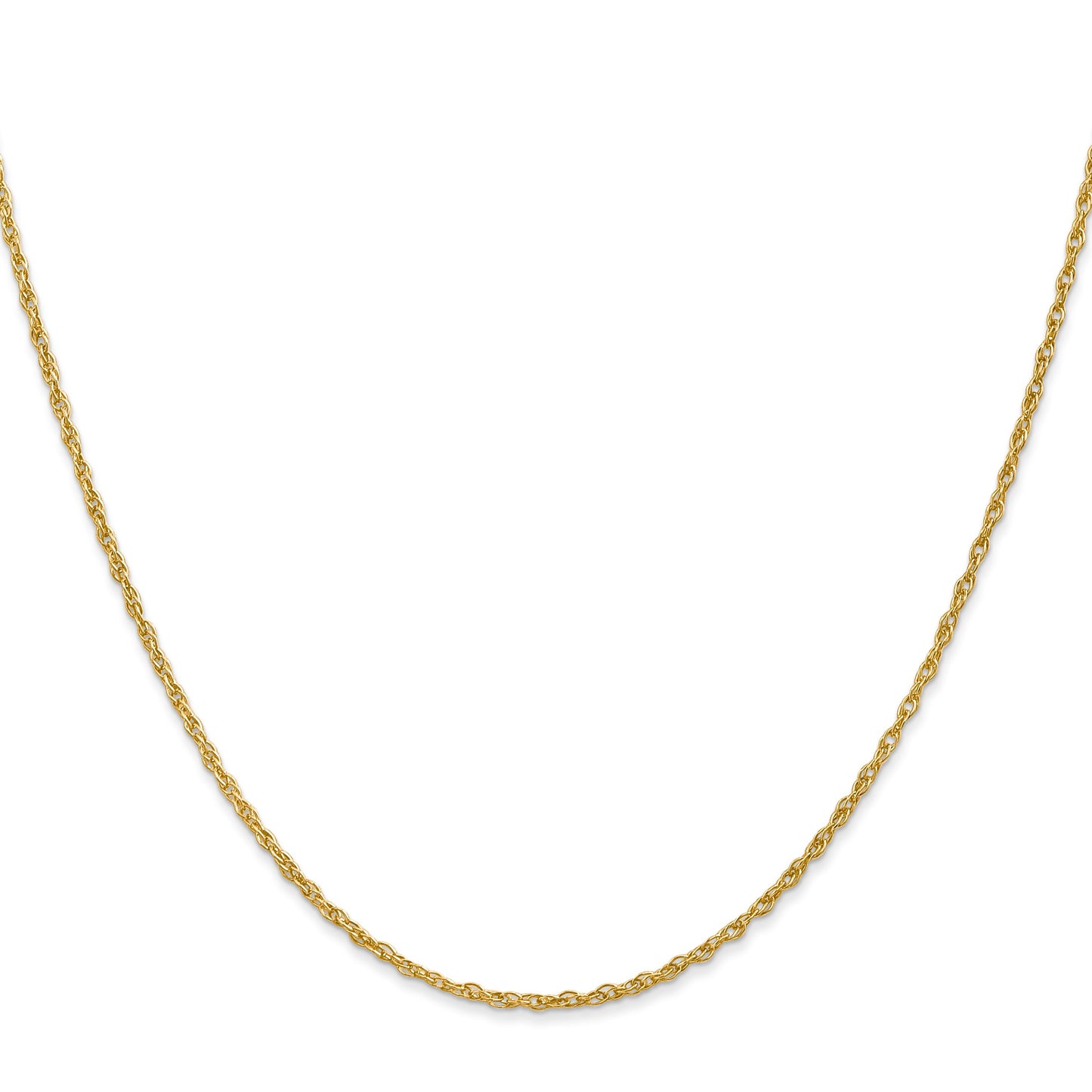 18K 20 inch 1.3mm Baby Rope with Lobster Clasp Chain