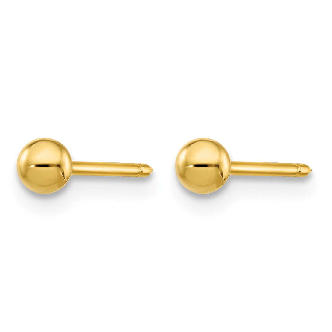 Inverness 14k 3mm Ball Post Piercing Earrings