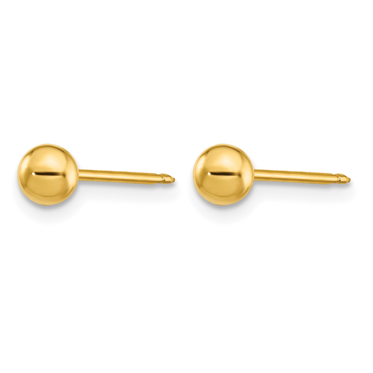 Inverness 18k 4mm Ball Post Piercing Earrings