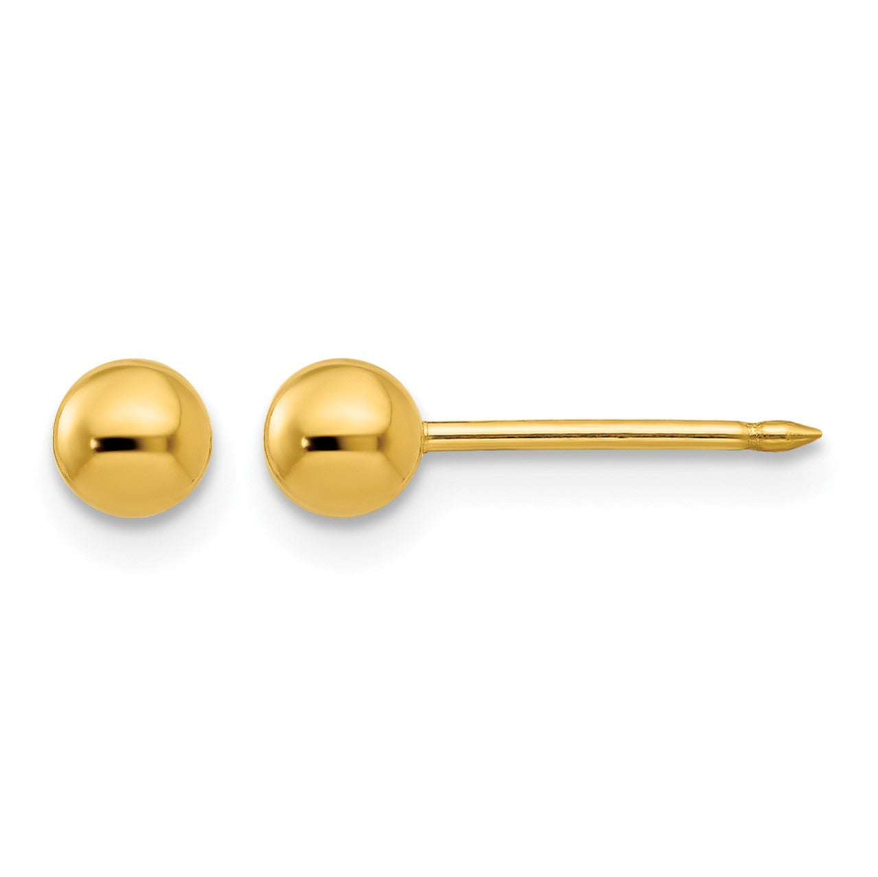Inverness 14k 4mm Ball Post Piercing Earrings