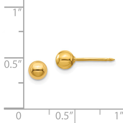 Inverness 14k 5mm Ball Post Piercing Earrings
