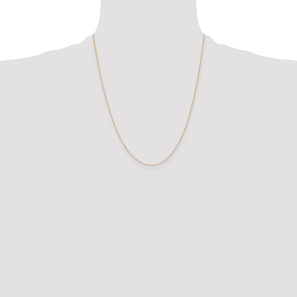 14k .4 mm Carded Cable Rope Chain