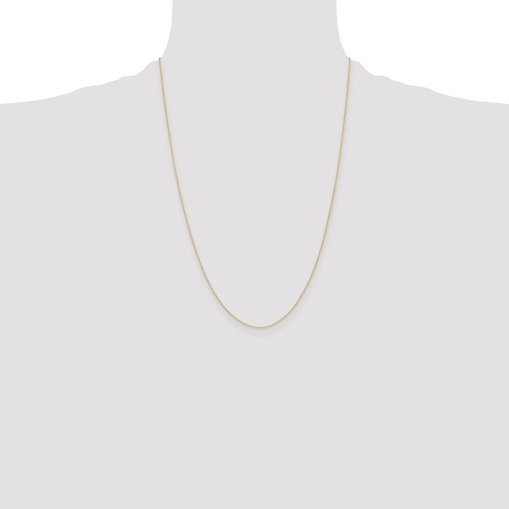 14k .4 mm Carded Cable Rope Chain