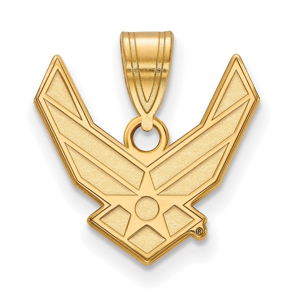 14k Gold LogoArt U.S. Air Force Medium Pendant