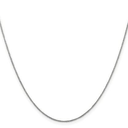 14K White Gold 22 inch .70mm Ropa Chain Necklace