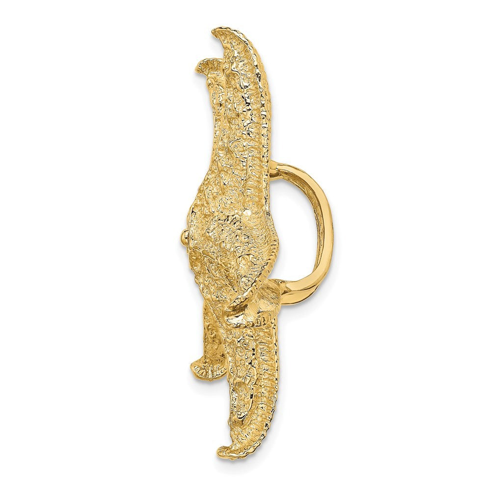 14k Yellow Gold Starfish Slide